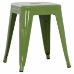 ΣΚΑΜΠΟ ΜΕΤΑΛΛΙΚΟ MELITA HM0096.53 ΣΕ LIGHT OLIVE GREEN ΧΡΩΜΑ 37x37x45Υεκ.