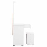 ΤΟΥΑΛΕΤΑ ΜΕ ΚΑΘΡΕΠΤΗ & ΣΚΑΜΠΟ CRYSTEL HM9938.01 ΜΕΛΑΜΙΝΗ ΛΕΥΚΗ 74x39x155Υεκ. - Image 5