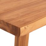 ΤΡΑΠΕΖΙ ΤΡΑΠΕΖΑΡΙΑΣ LEOPOLD HM9933.01 ΜΑΣΙΦ ΞΥΛΟ ΤΕΑΚ-ΧΡΩΜΑ ΦΥΣΙΚΟ 200.5x107x76Yεκ - Image 6