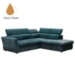 MONSERAT ΚΑΝΑΠΕΣ ΚΡΕΒΑΤΙ ΓΩΝΙΑ ΔΕΞΙΑ PETROL 254x224x90 01-2596