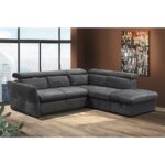 MONSERAT ΚΑΝΑΠΕΣ ΚΡΕΒΑΤΙ ΓΩΝΙΑ ΔΕΞΙΑ ΑΝΘΡΑΚΙ 254x224x90 01-2602 - Image 3