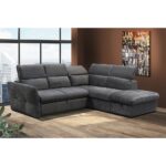 MONSERAT ΚΑΝΑΠΕΣ ΚΡΕΒΑΤΙ ΓΩΝΙΑ ΔΕΞΙΑ ΑΝΘΡΑΚΙ 254x224x90 01-2602 - Image 4