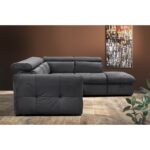 MONSERAT ΚΑΝΑΠΕΣ ΚΡΕΒΑΤΙ ΓΩΝΙΑ ΔΕΞΙΑ ΑΝΘΡΑΚΙ 254x224x90 01-2602 - Image 5