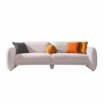 PUFFY ΚΑΝΑΠΕΣ 3ΘΕΣΙΟΣ CREAM 240x110x85 01-3093