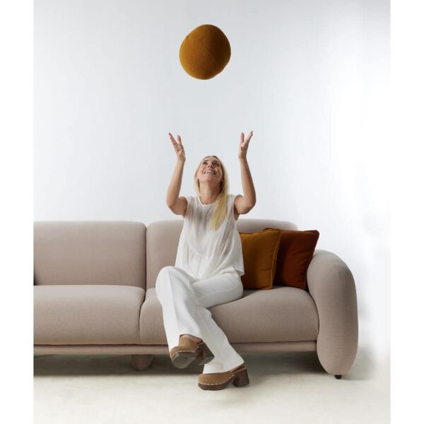 PUFFY ΚΑΝΑΠΕΣ 3ΘΕΣΙΟΣ CREAM 240x110x85 01-3093 - Image 3