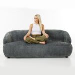 BOOMERANG ΚΑΝΑΠΕΣ 3ΘΕΣΙΟΣ ΜΠΛΕ PETROL ΚΑΦΕ 193x80x72 01-3356 - Image 2