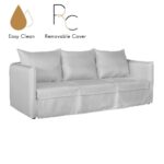 ISLAND ΚΑΝΑΠΕΣ 3ΘΕΣΙΟΣ ΜΕ ΑΠΟΣΥΡΟΜΕΝΟ ΥΦΑΣΜΑ ΚΑΙ ΜΗΧΑΝΙΣΜΟ ΜΕ ΣΤΡΩΜΑ ΓΚΡΙ ΑΝΟΙΧΤΟ POLO1321 230x90x76 01-3420