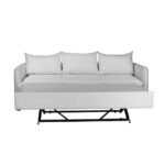 ISLAND ΚΑΝΑΠΕΣ 3ΘΕΣΙΟΣ ΜΕ ΑΠΟΣΥΡΟΜΕΝΟ ΥΦΑΣΜΑ ΚΑΙ ΜΗΧΑΝΙΣΜΟ ΜΕ ΣΤΡΩΜΑ ΓΚΡΙ ΑΝΟΙΧΤΟ POLO1321 230x90x76 01-3420 - Image 2