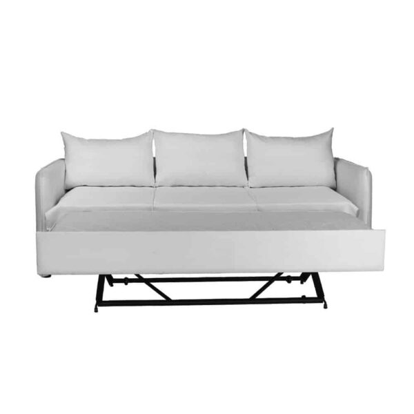 ISLAND ΚΑΝΑΠΕΣ 3ΘΕΣΙΟΣ ΜΕ ΑΠΟΣΥΡΟΜΕΝΟ ΥΦΑΣΜΑ ΚΑΙ ΜΗΧΑΝΙΣΜΟ ΜΕ ΣΤΡΩΜΑ ΓΚΡΙ ΑΝΟΙΧΤΟ POLO1321 230x90x76 01-3420 - Image 2