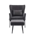 CHILLOUT ΠΟΛΥΘΡΟΝΑ ΣΚΑΜΠΩ ΣΕΤ ΓΚΡΙ ΣΚΟΥΡΟ 84x74x97.5 01-3540 - Image 2