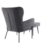 CHILLOUT ΠΟΛΥΘΡΟΝΑ ΣΚΑΜΠΩ ΣΕΤ ΓΚΡΙ ΣΚΟΥΡΟ 84x74x97.5 01-3540 - Image 4