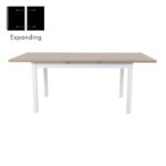 COTTAGE ΤΡΑΠΕΖΙ ΕΠΕΚΤΕΙΝΟΜΕΝΟ-Η ΛΕΥΚΟ ΦΥΣΙΚΟ 150x90x75 02-0512