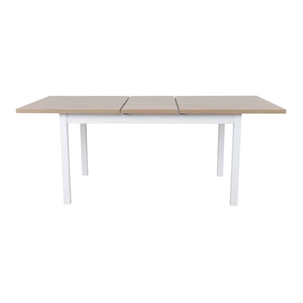 COTTAGE ΤΡΑΠΕΖΙ ΕΠΕΚΤΕΙΝΟΜΕΝΟ-Η ΛΕΥΚΟ ΦΥΣΙΚΟ 150x90x75 02-0512 - Image 3