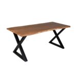 MINGLE ΤΡΑΠΕΖΙ ΚΑΡΥΔΙ ΜΑΥΡΟ 180x80x76 02-0642