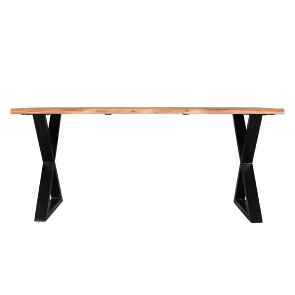 MINGLE ΤΡΑΠΕΖΙ ΚΑΡΥΔΙ ΜΑΥΡΟ 180x80x76 02-0642 - Image 4