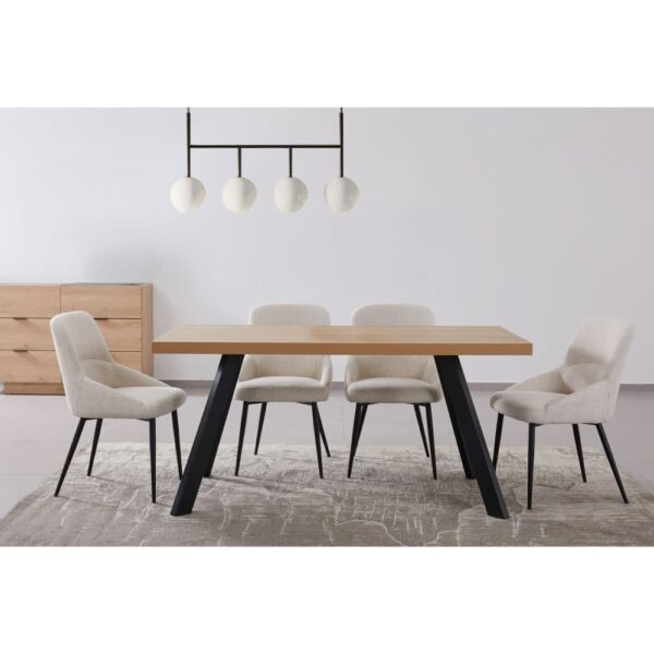 DRUVO ΤΡΑΠΕΖΙ ΦΥΣΙΚΟ 160x80x76 02-0665 - Image 2