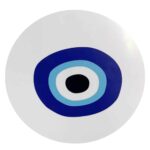 BLUE EYES COFFEE TABLE ΠΟΛΥΧΡΩΜΟ ΜΕ PATTERN ΛΕΥΚΟ 75x75x37.5 04-0648 - Image 2