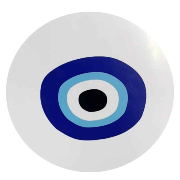 BLUE EYES COFFEE TABLE ΠΟΛΥΧΡΩΜΟ ΜΕ PATTERN ΛΕΥΚΟ 75x75x37.5 04-0648 - Image 2