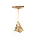 GOOSE LEG SIDE TABLE ΧΡΥΣΟ ROUGH 28x28x62 04-0872