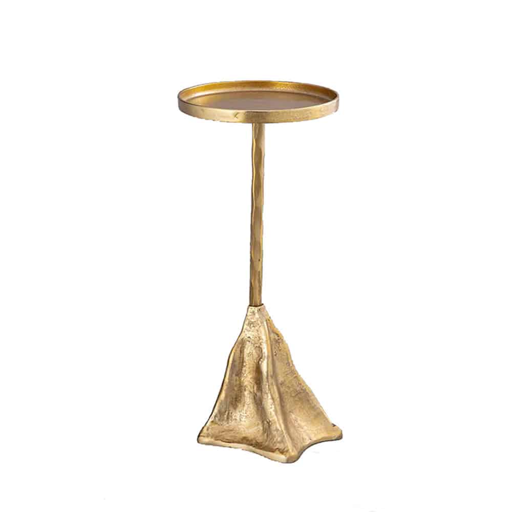 04-0872-jD7oM-first-_1 GOOSE LEG SIDE TABLE ΧΡΥΣΟ ROUGH 28x28x62 04-0872 - Image 1