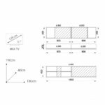 BETON ΣΥΝΘΕΤΟ SONOMA CEMENT ΑΝΟΙΧΤΟ 180x40xH190cm 05-0279 - Image 3