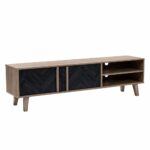 ALBERO TV STAND SONOMA DECAPE ΜΑΥΡΟ ΜΕ PATTERN 160x35x45 05-0435