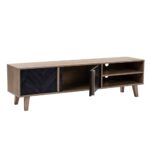 ALBERO TV STAND SONOMA DECAPE ΜΑΥΡΟ ΜΕ PATTERN 160x35x45 05-0435 - Image 3
