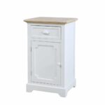 KIMOLOS ΚΟΜΟΔΙΝΟ 1ΠΟΡΤΑ 1ΣΥΡΤΑΡΙ ΛΕΥΚΟ ΦΥΣΙΚΟ 43x35x71 09-1549