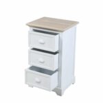 KIMOLOS ΚΟΜΟΔΙΝΟ 3ΣΥΡΤΑΡΙΑ ΛΕΥΚΟ ΦΥΣΙΚΟ 43x35x71 09-1550 - Image 3