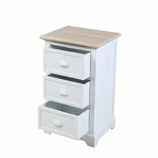 KIMOLOS ΚΟΜΟΔΙΝΟ 3ΣΥΡΤΑΡΙΑ ΛΕΥΚΟ ΦΥΣΙΚΟ 43x35x71 09-1550 - Image 3