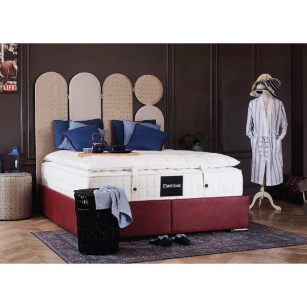 MONT BLANC ΣΤΡΩΜΑ 160x200cm ΛΕΥΚΟ 200x160x46 09-1734 - Image 3