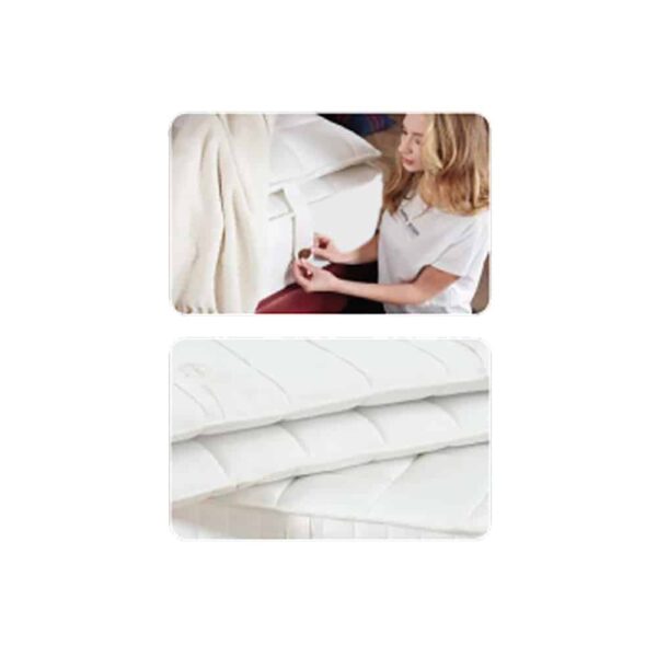 MONT BLANC ΣΤΡΩΜΑ 160x200cm ΛΕΥΚΟ 200x160x46 09-1734 - Image 4