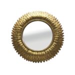 SAYAP ΚΑΘΡΕΠΤΗΣ ΤΟΙΧΟΥ 38.5x38.5x3 POLYRESIN ΧΡΥΣΟ ANTIQUE 11-0284