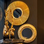 SAYAP ΚΑΘΡΕΠΤΗΣ ΤΟΙΧΟΥ 38.5x38.5x3 POLYRESIN ΧΡΥΣΟ ANTIQUE 11-0284 - Image 3