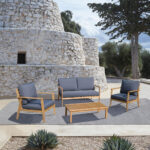 PIAZZA ΣΑΛΟΝΙ SET 1+2+1 ΦΥΣΙΚΟ ΓΚΡΙ ΣΚΟΥΡΟ 22-0092 - Image 2