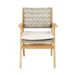 CAPRI ΚΑΡΕΚΛΑ ΛΕΥΚΟ ΓΚΡΙ 64.2x60x88.5 22-0096 - Image 3