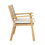 CAPRI ΚΑΡΕΚΛΑ ΛΕΥΚΟ ΓΚΡΙ 64.2x60x88.5 22-0096 - Image 4