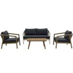 MADERA ΣΑΛΟΝΙ SET 1+2+1 ΦΥΣΙΚΟ ΓΚΡΙ 22-0291