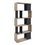 LEGO ΒΙΒΛΙΟΘΗΚΗ SONOMA ΓΚΡΙ ΣΚΟΥΡΟ 80x33x175 24-0472