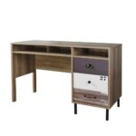 NUMBER ΓΡΑΦΕΙΟ 1ΠΟΡΤΑ SONOMA ΛΕΥΚΟ ΓΚΡΙ 120x48x75 28-0235