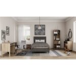 NUMBER ΓΡΑΦΕΙΟ 1ΠΟΡΤΑ SONOMA ΛΕΥΚΟ ΓΚΡΙ 120x48x75 28-0235 - Image 3