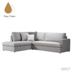 REMIX ΚΑΝΑΠΕΣ ΓΩΝΙΑ ΑΡΙΣΤΕΡΗ ΓΚΡΙ BERGAMO 92 264x202x84 71-0066