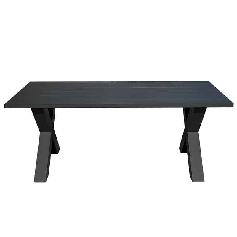 ALLEY Τραπέζι Dining Κήπου-Βεράντας ALU Ανθρακί ALLEY Τραπέζι Dining Κήπου-Βεράντας ALU Ανθρακί 220x94x72cm - Image 1