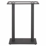 ΒΑΣΗ ΤΡΑΠΕΖΙΟΥ ΜΠΑΡ HM480.20 ΔΥΟ ΠΟΔΙΑ-ΜΕΤΑΛΛΙΚΗ ΣΕ ΓΚΡΙ ΧΡΩΜΑ 80x40x108Υεκ - Image 3