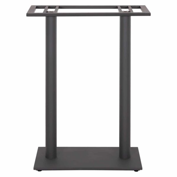 ΒΑΣΗ ΤΡΑΠΕΖΙΟΥ ΜΠΑΡ HM480.20 ΔΥΟ ΠΟΔΙΑ-ΜΕΤΑΛΛΙΚΗ ΣΕ ΓΚΡΙ ΧΡΩΜΑ 80x40x108Υεκ - Image 3