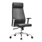 BF8800 Πολυθρόνα Γραφείου Διευθυντή, Pu Μαύρο, Βάση & 68x68x120/128cm