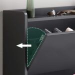 Παπουτσοθήκη MDF - Melamine Απόχρωση Γκρι 80x17x115cm - Image 3