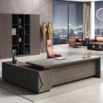 VIP Γραφείο Δεξιά Γωνία, Απόχρωση Grey Walnut 180x90x75/180x50x62 cm - Image 4