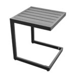 CORTE Βοηθητικό Τραπεζάκι, Μέταλλο Βαφή Μαύρο 35x35x41cm - Image 2