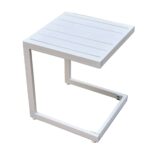 CORTE Βοηθητικό Τραπεζάκι, Μέταλλο Βαφή Άσπρο 35x35x41cm - Image 2